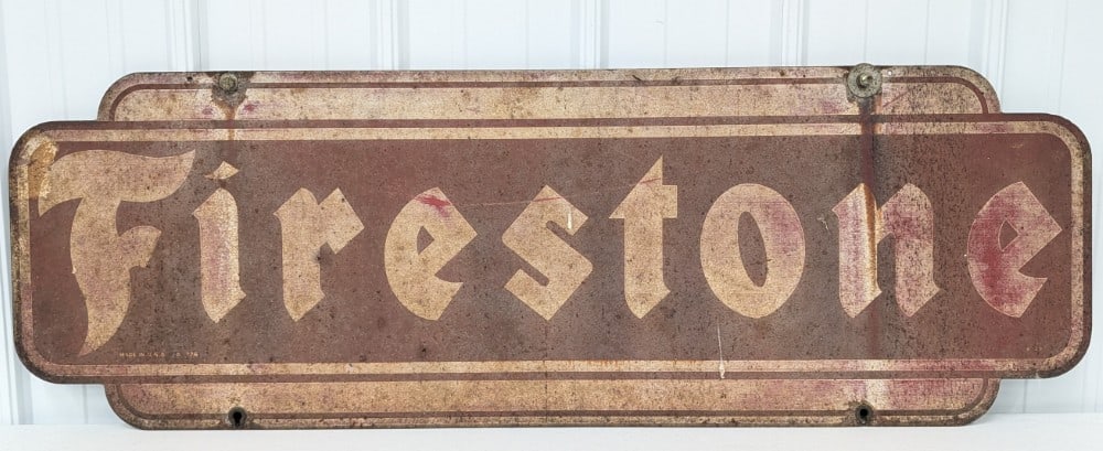 Vintage DST Firestone Tires Sign (1 of 8)