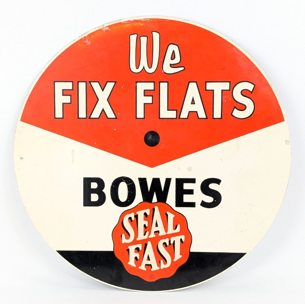 Vintage SST Bowes Seal Fast Tire Insert Advertising Sign (1 of 7)