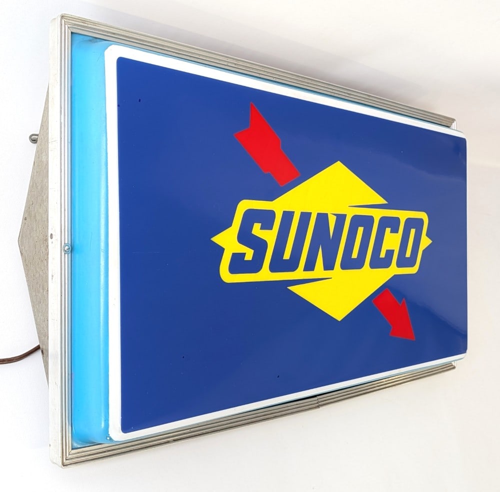 Sunoco Lighted Advertising Sign - 6