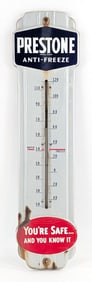 Vintage SSP Prestone Anti-Freeze Advertising Thermometer