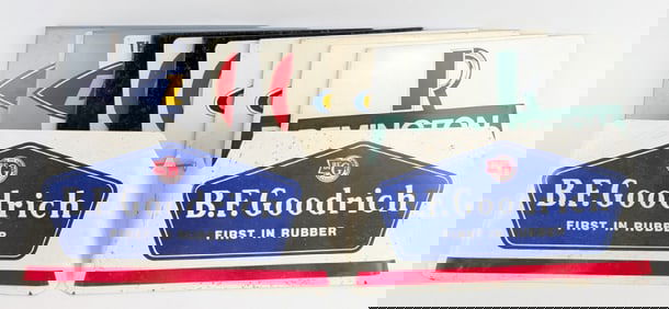 (5) Vintage Advertising Tire Display Stands