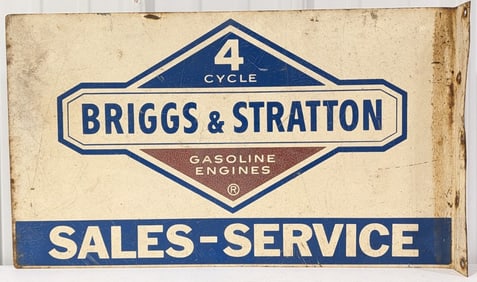 Vintage DST Briggs & Stratton Sales - Service Flange Sign