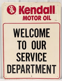 Vintage SST Kendall Service Department Embossed Sign