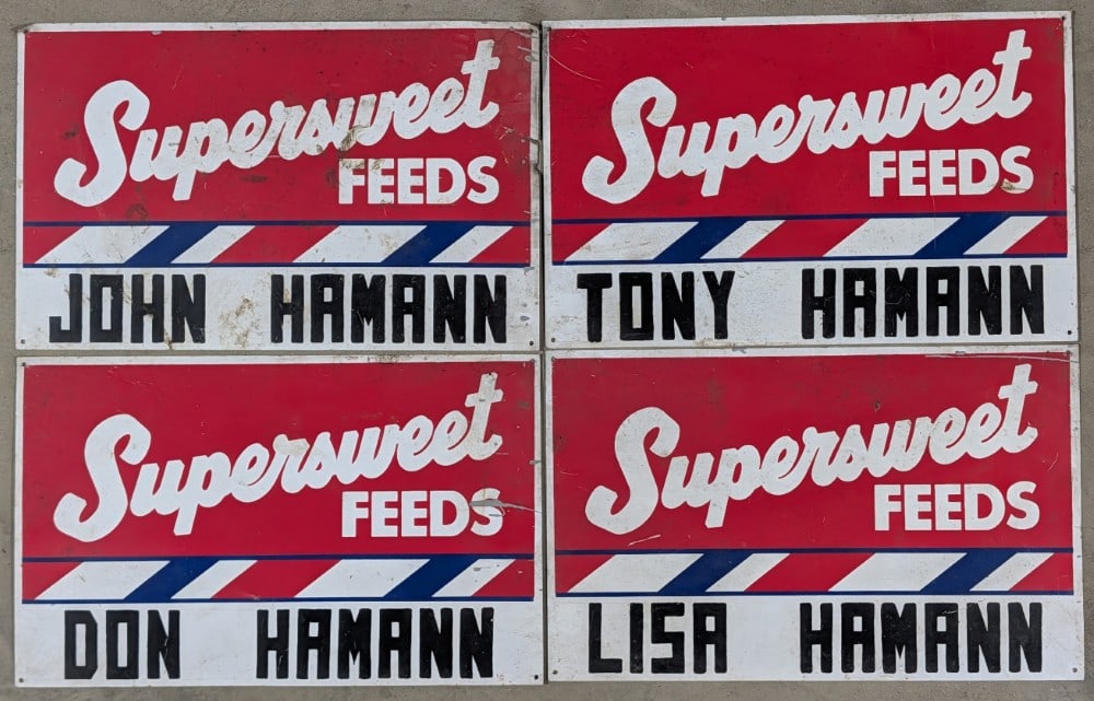 4) Vintage SST Supersweet Feeds Hamann Signs (1 of 4)