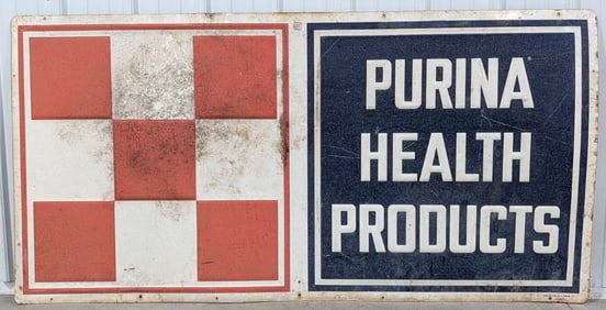 6ft Vintage SST Purina Health Products Embossed Sign