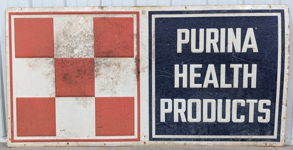 6ft Vintage SST Purina Health Products Embossed Sign (1 of 7)