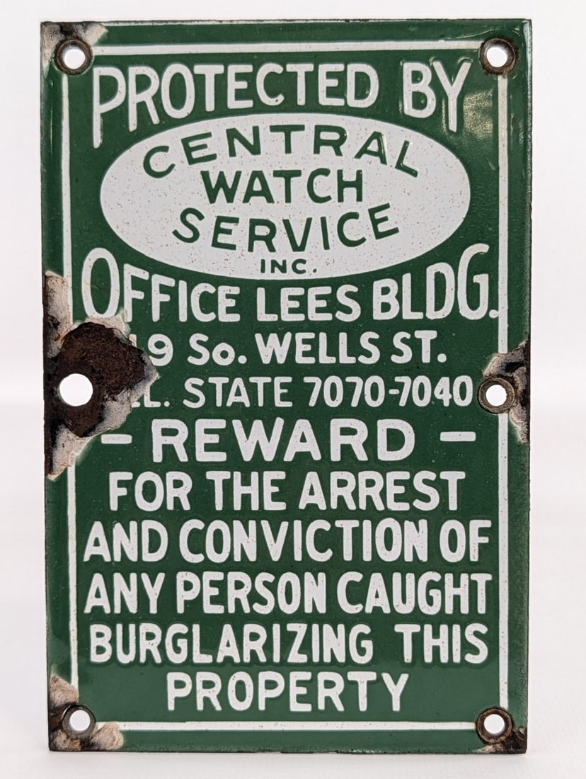 Vintage SSP Central Watch Service Sign (1 of 5)