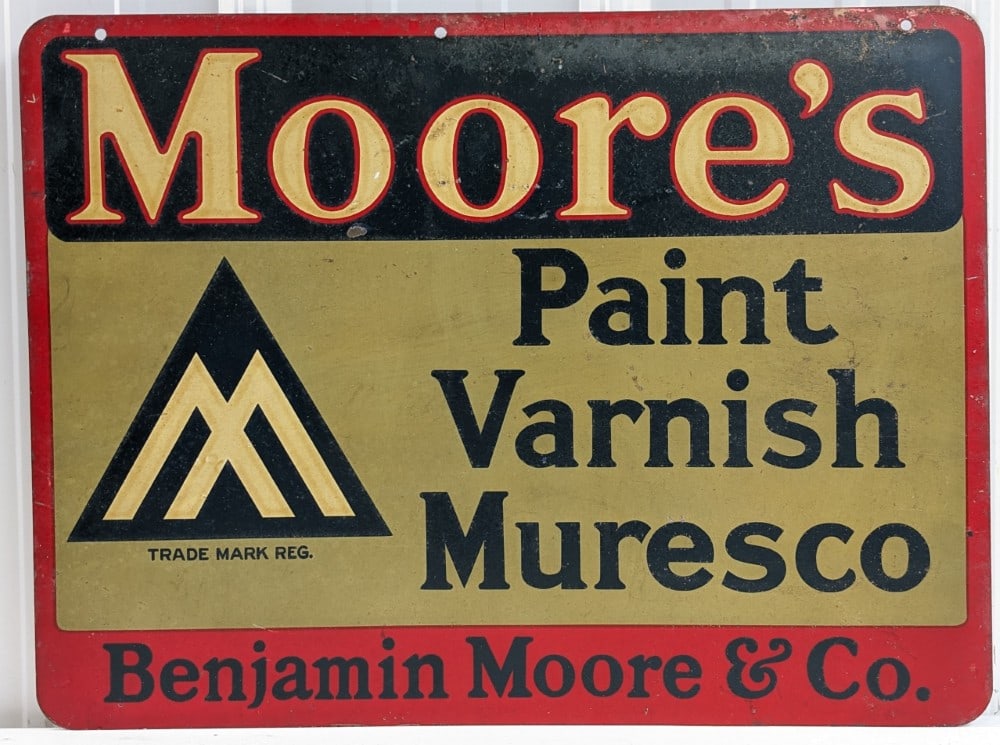 Vintage DST Moore's Paint Varnish Muresco Advertising Sign (1 of 8)