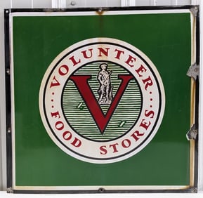 Vintage SSP Volunteer Food Stores Advertising Sign