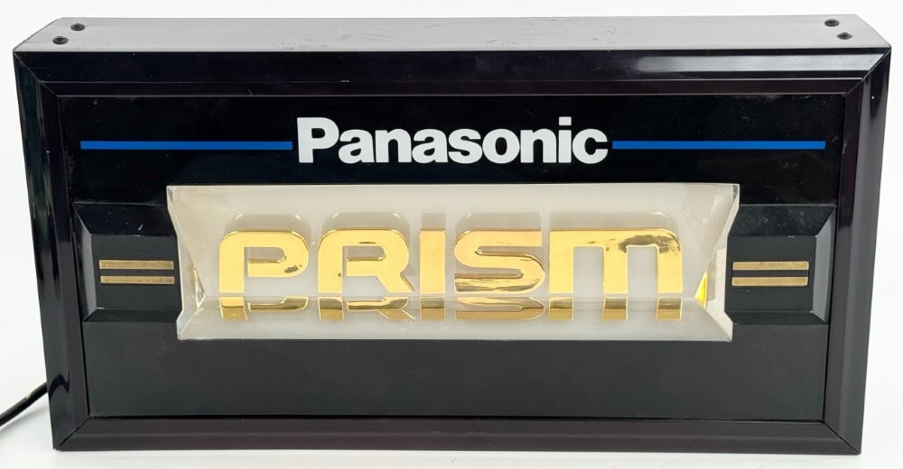 Vintage 1980s-90s Panasonic Prism Lighted Countertop Sign (1 of 9)