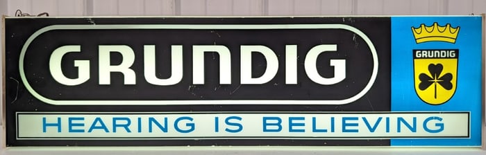 Vintage Grundig HIFI Stereos NPI Lighted Sign