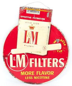 Vintage SST L&M Filters Cigarette Advertising Sign