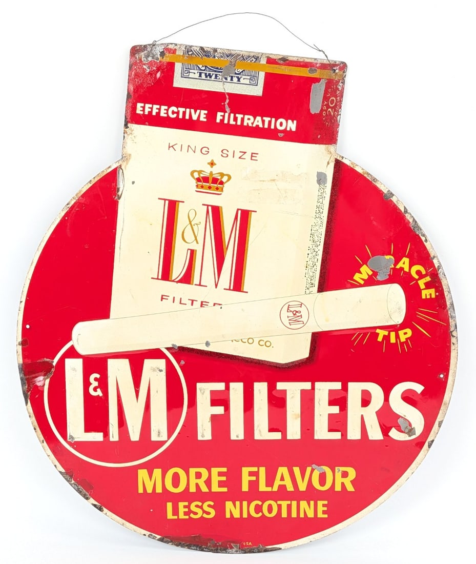 Vintage SST L&M Filters Cigarette Advertising Sign (1 of 6)
