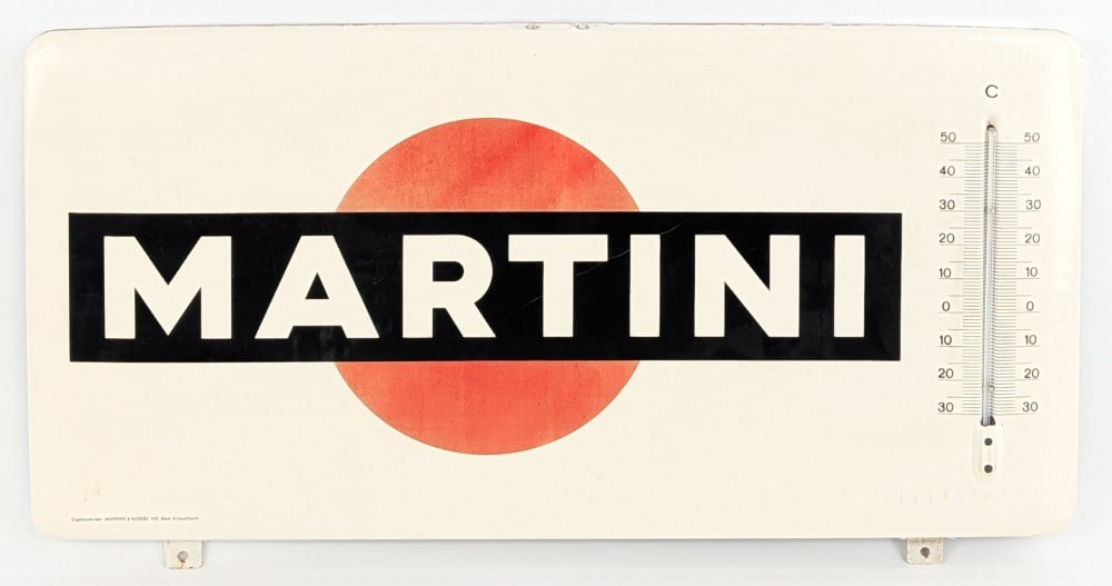 Martini Metal Advertising Thermometer (TAC) (1 of 7)