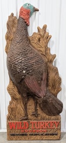 5ft Vintage Wild Turkey Bourbon 3D Styrofoam Sign