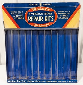 Vintage Wagner Lockheed Hydraulic Brake Repair Kits Metal Countertop Store Display