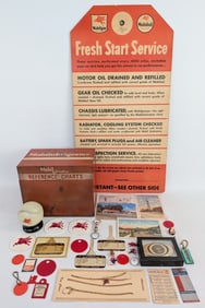 Collection Of Vintage Mobil Gas Station Promotional Items & More