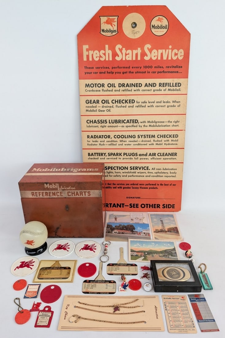 Collection Of Vintage Mobil Gas Station Promotional Items & More (1 of 14)