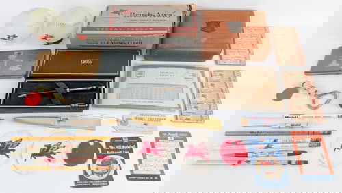 Collection of Vintage Mobil Gas Station Promotional Items