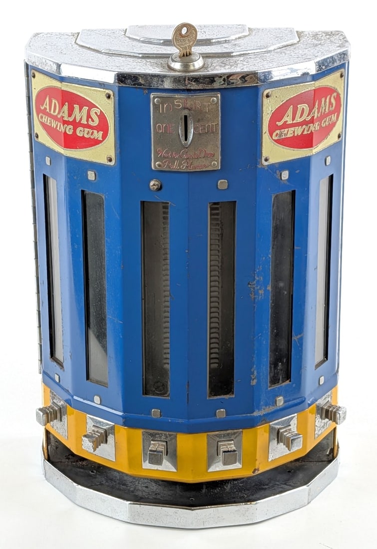 Vintage 1 Cent Adams Chewing Gum Dispenser (1 of 12)