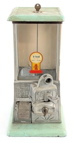 Vintage "The Master" 1 Cent Gum Ball Vending Machine