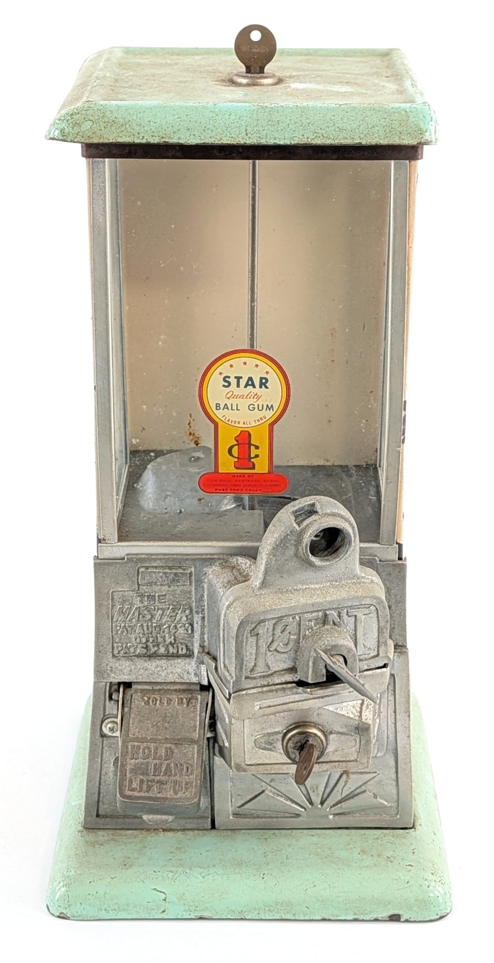 Vintage "The Master" 1 Cent Gum Ball Vending Machine (1 of 9)