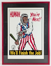 Alan Forbes Patriotic Planet Of Apes LE Signed Concert Poster