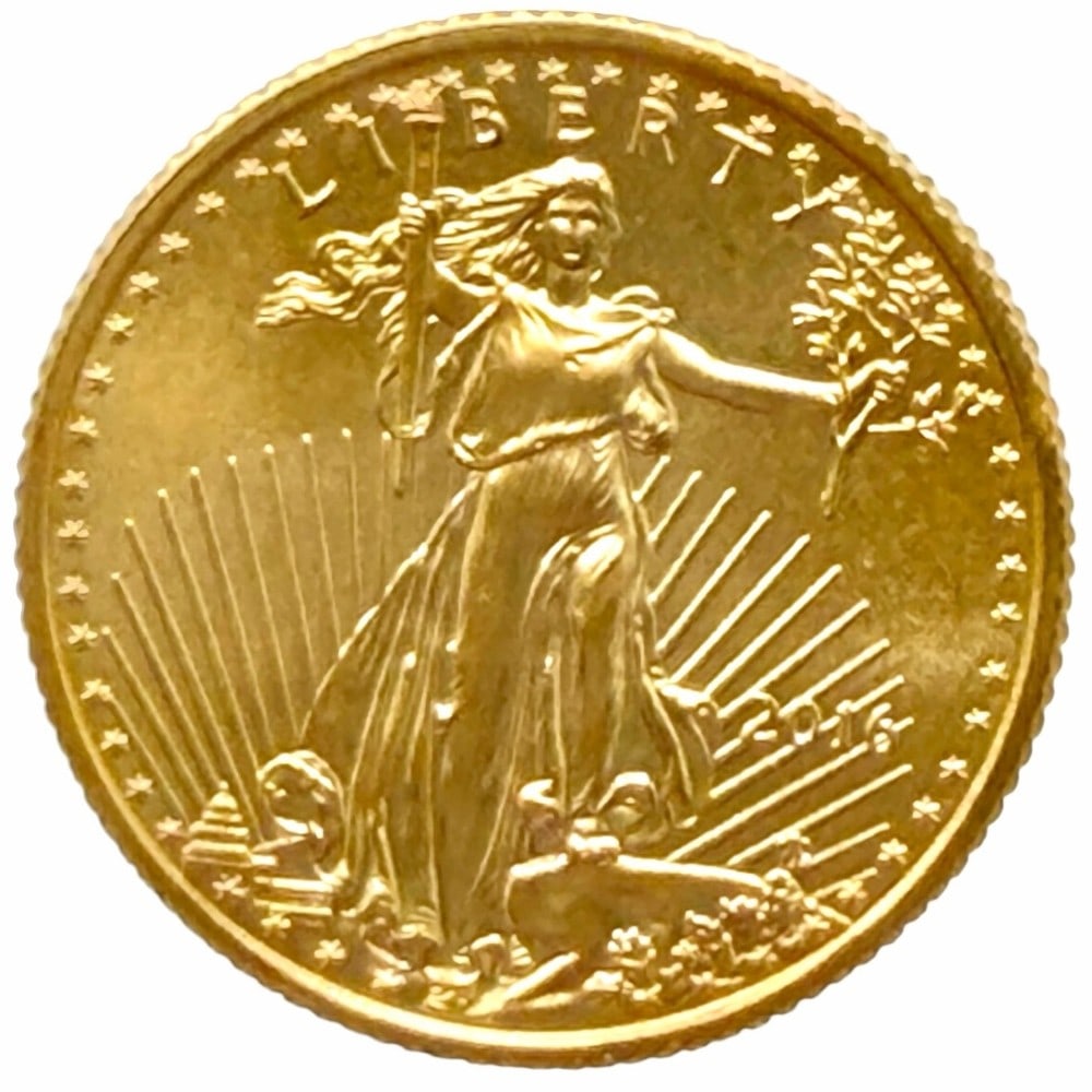 2016 United States $5 American Eagle 1/10th Ounce Gold Coin (1 of 2)