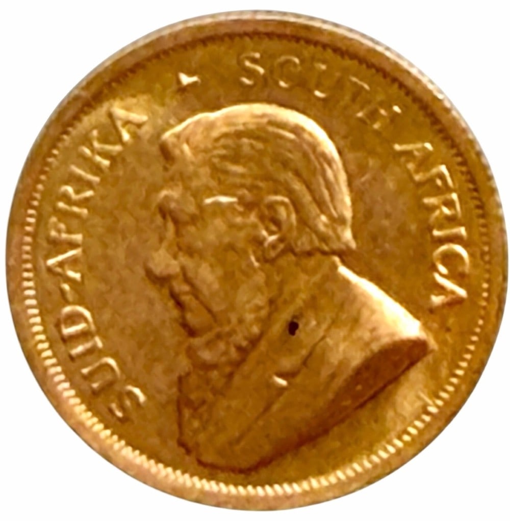 1982 South Africa Krugerrand 1/10th Ounce Fine Gold Coin (1 of 3)