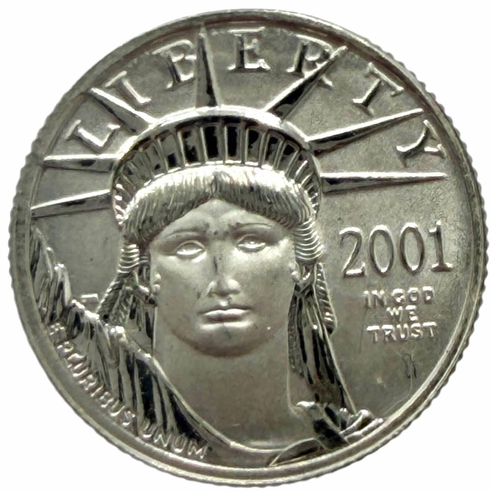 2001 United States $10 American Eagle 1/10th Ounce Platinum Coin (1 of 2)