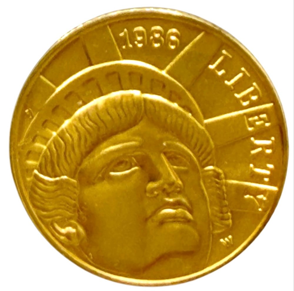 1986-W United States $5 Statue Of Liberty Commemorative Gold Uncirculated Coin (1 of 2)