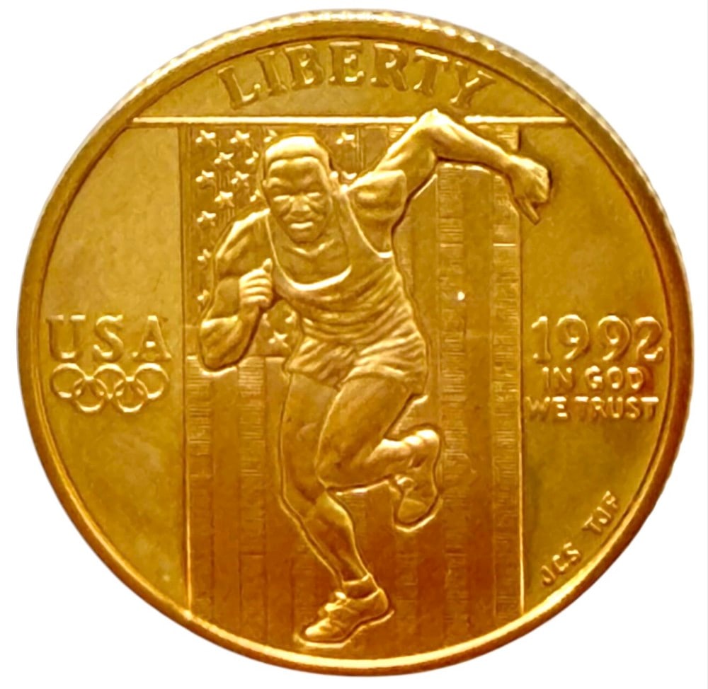 1992-W United States $5 Olympic Commemorative Gold Proof Coin (1 of 2)