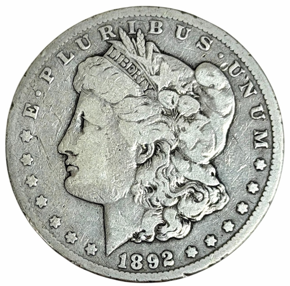 1892-CC United States Morgan Silver Dollar (1 of 2)