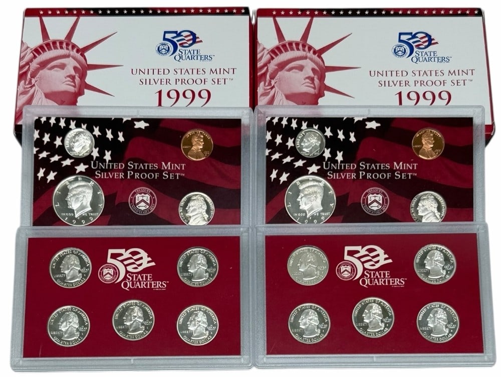(2) 1999 United States Mint Silver Proof Sets (1 of 3)