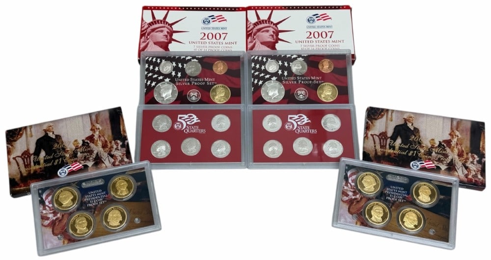 (2) 2007 United States Mint Silver Proof Sets (1 of 5)