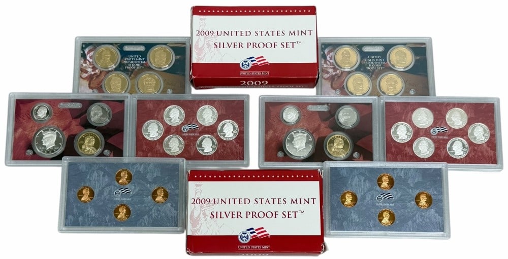 (2) 2009 United States Mint Silver Proof Sets (1 of 7)