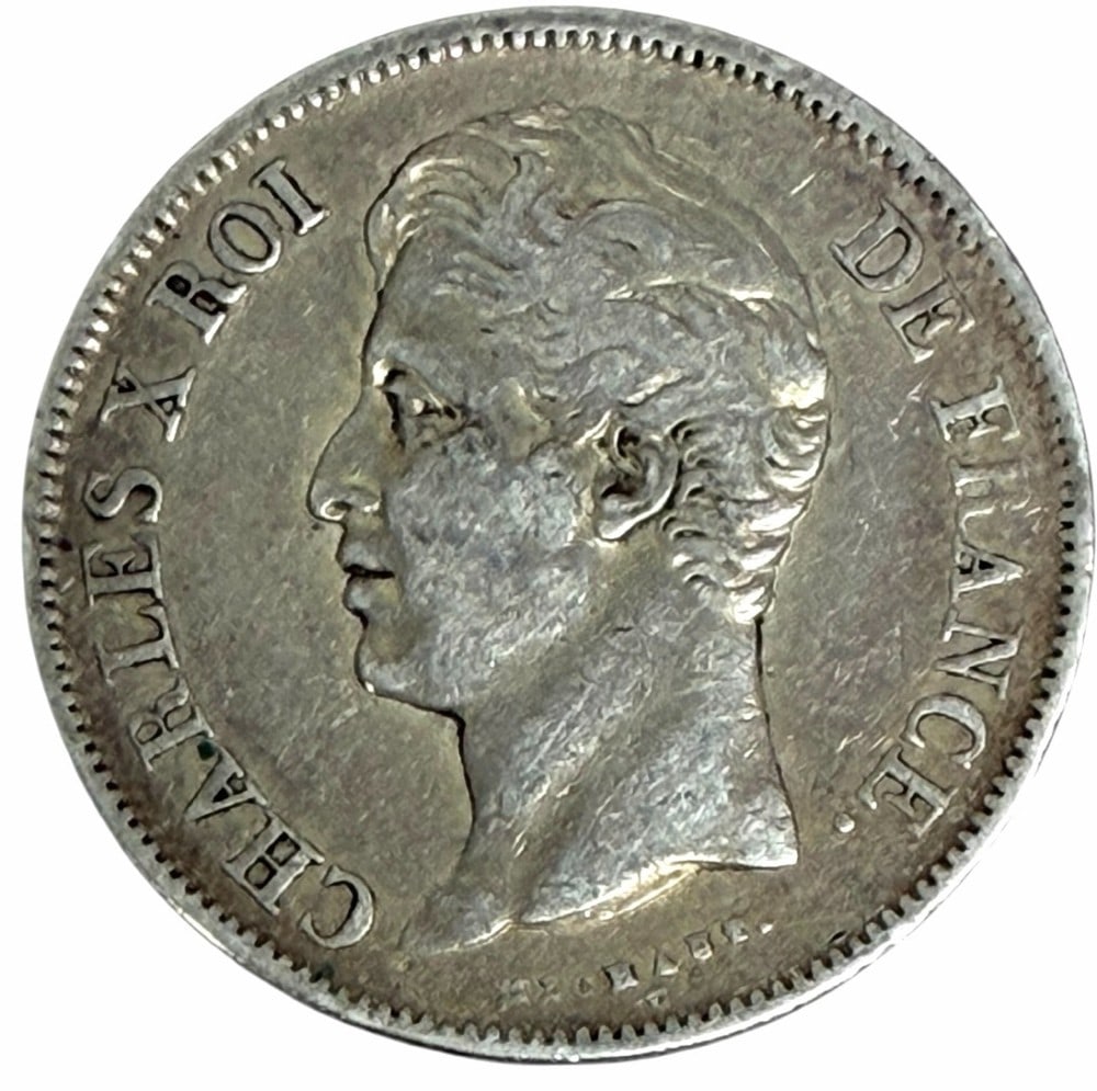 1830-K France 5 Francs Silver Coin (1 of 2)