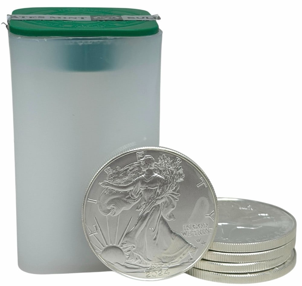 Lot Of Five 2024 Star Privy United States Silver American Eagle 1 Ounce .999 Fine Silver Dollars (1 of 4)