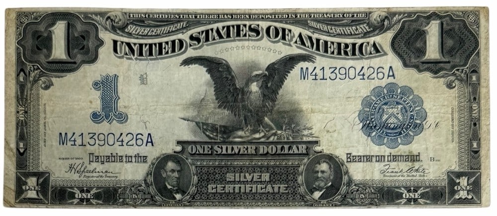 Series Of 1899 United States $1 Large Size Black Eagle Silver Certificate (1 of 4)