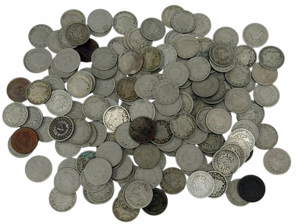 (160) Mixed Date U.S. Liberty Head "V" Nickels (1 of 7)