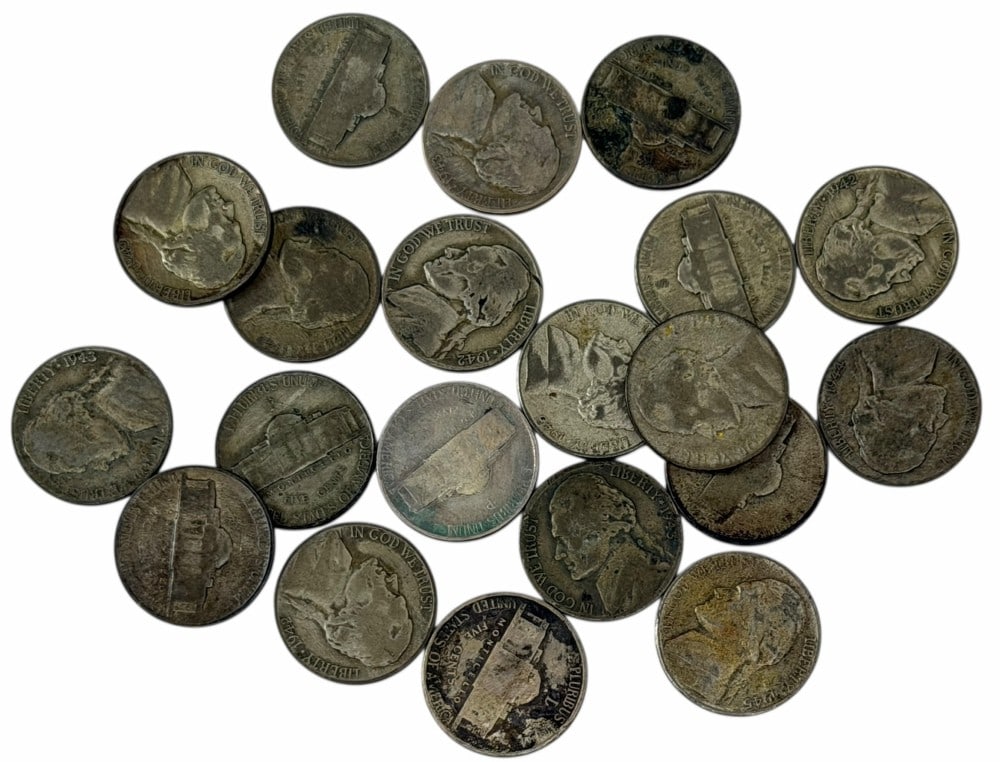 (20) Jefferson Silver Alloy War Nickels (1 of 5)