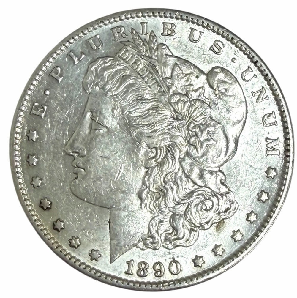 1890-S United States Morgan Silver Dollar (1 of 2)
