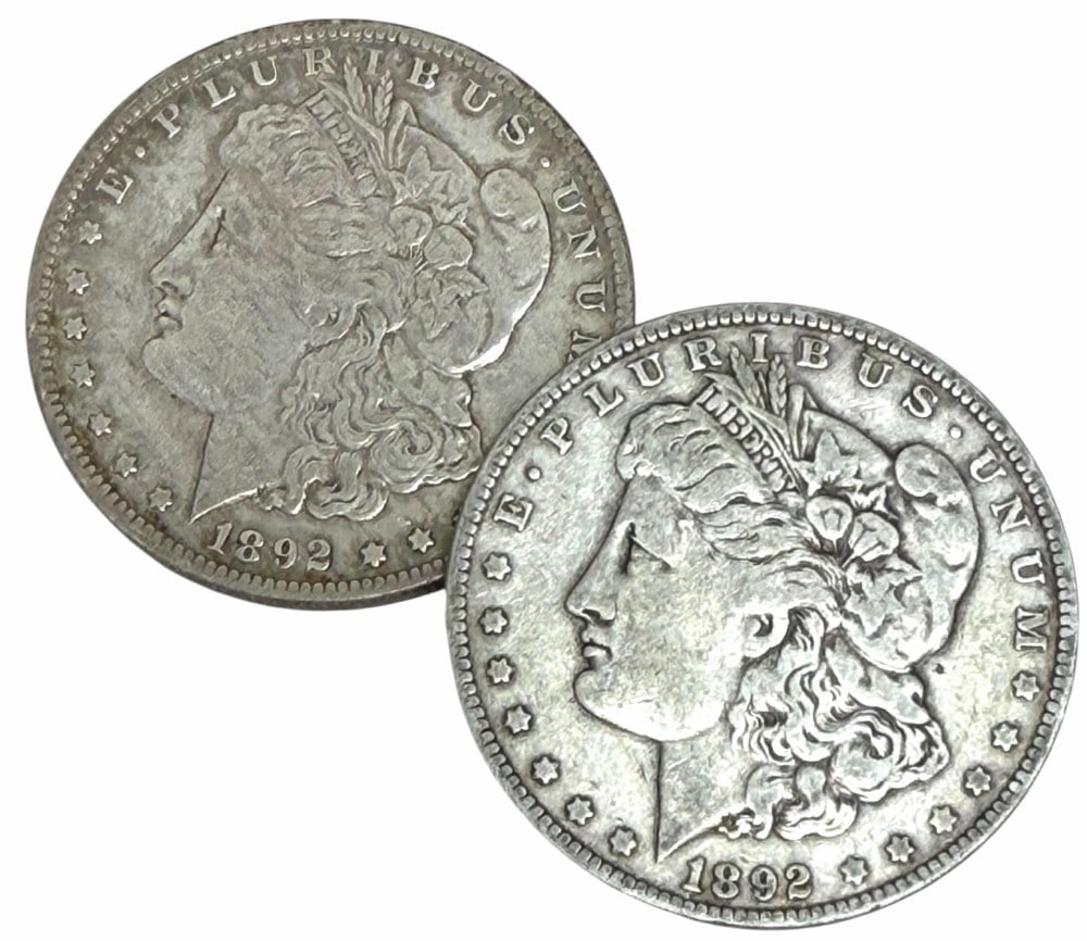 1892 & 1892-O United States Morgan Silver Dollars (1 of 2)