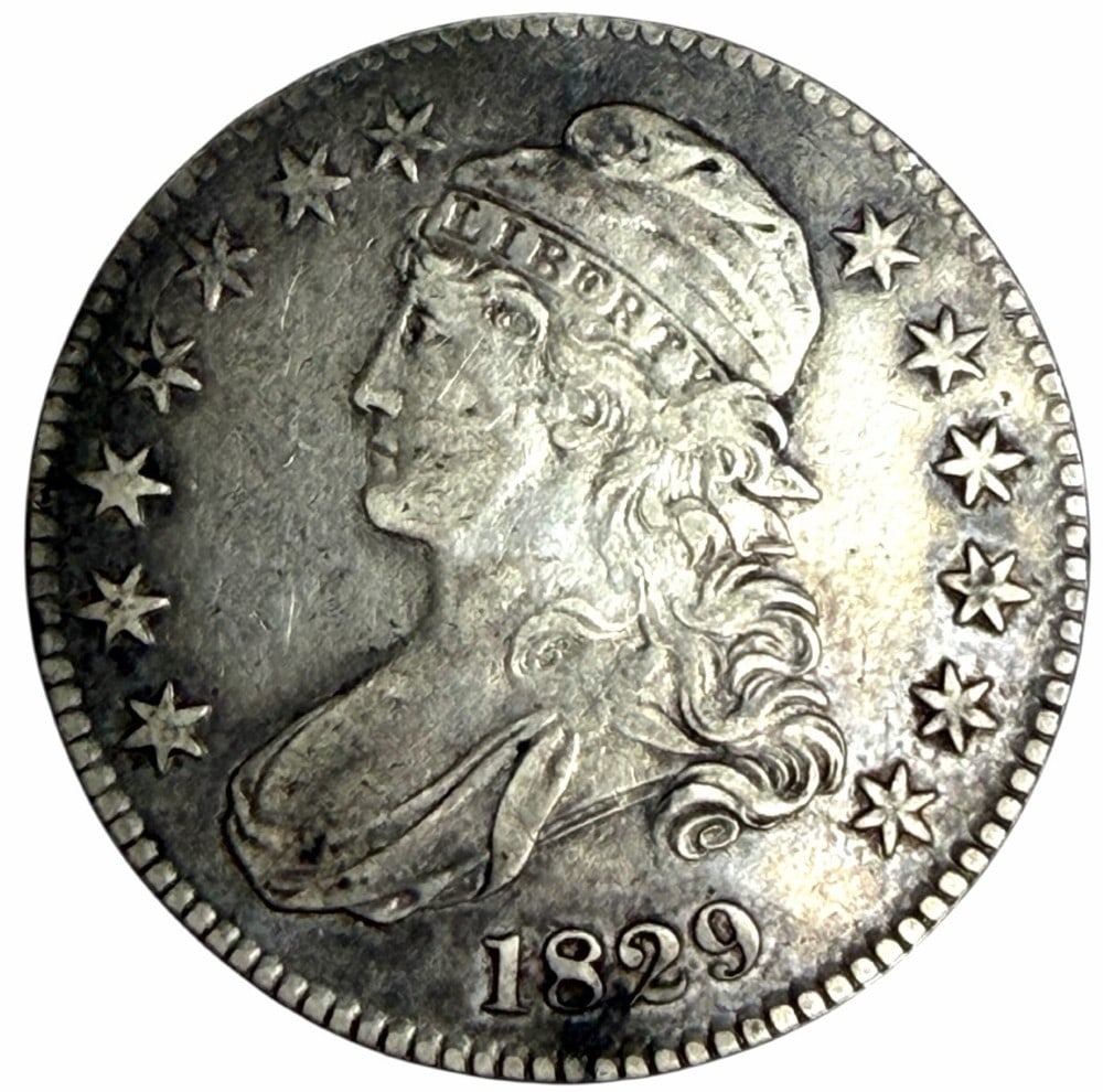 1829 United States Capped Bust Silver Half Dollar (1 of 2)