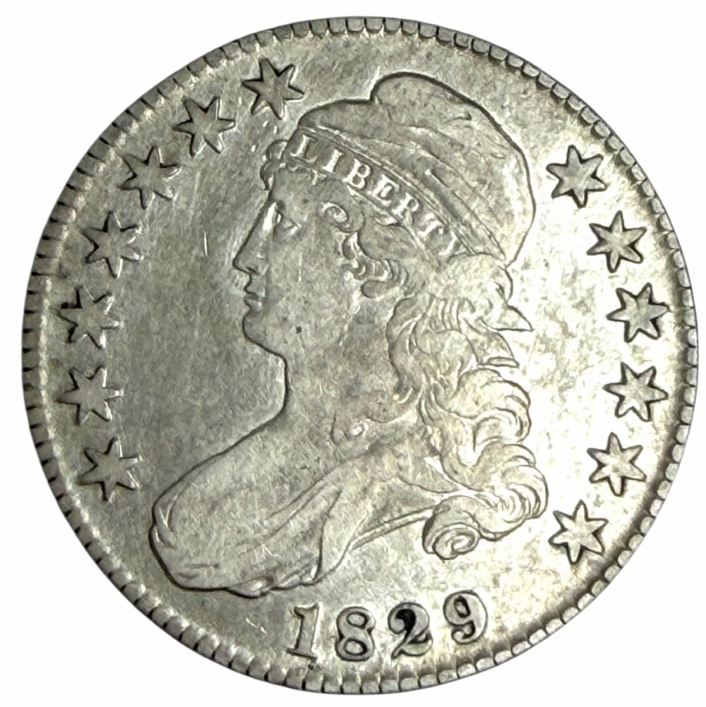 1829 United States Capped Bust Silver Half Dollar (1 of 2)