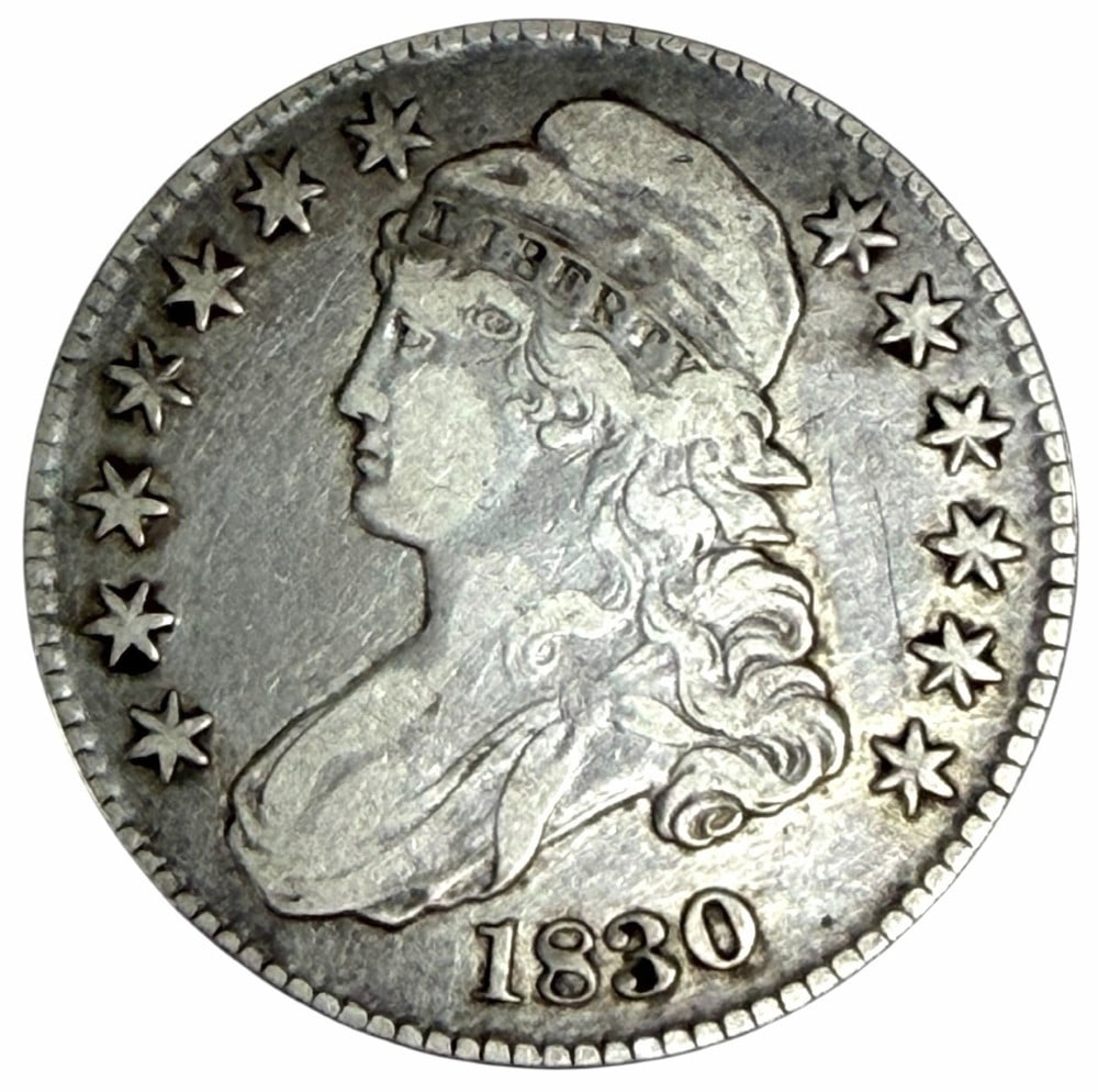 1830 United States Capped Bust Silver Half Dollar (1 of 2)