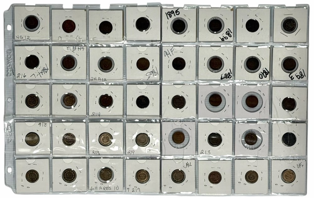 40 Piece 1859-1907 Mixed Date United States Indian Head Cents (1 of 13)