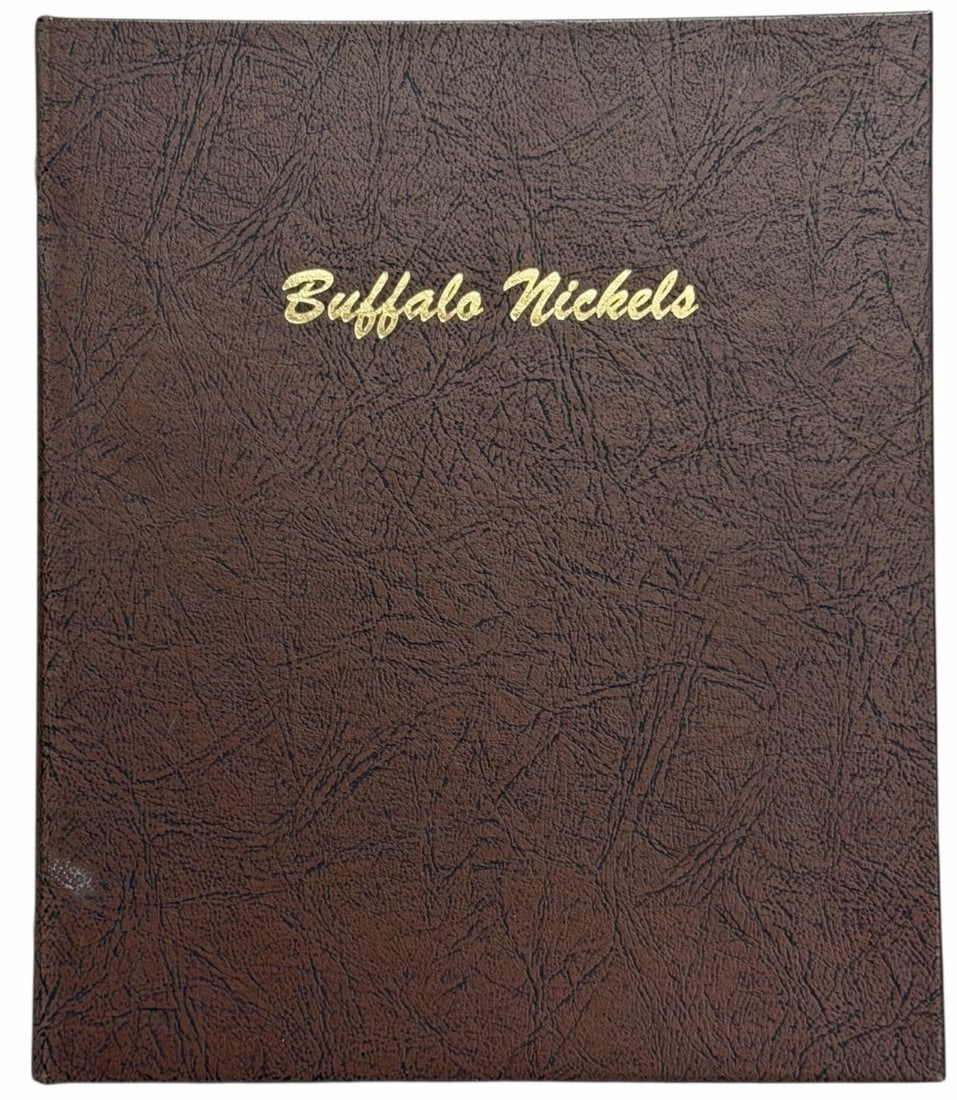 64 Piece 1913-1938 United States Indian Head "Buffalo" Nickel Partial Set: 64 Piece 1913-1938 United States Indian Head "Buffalo" Nickel Partial Set. The set is in circulated condition and is complete except for the 1918-D 8/7 and the 1937-D 3 legged. Comes in a Dansco Album