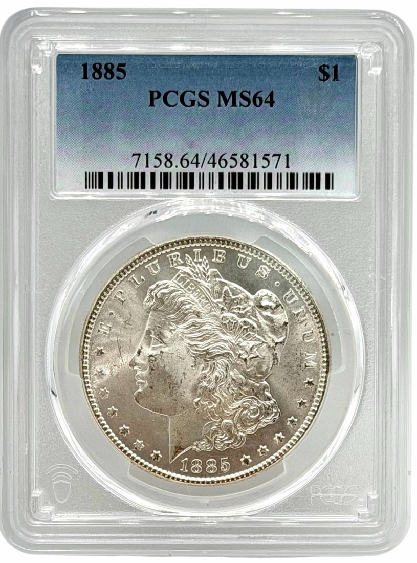 1885 U.S. Morgan Silver Dollar PCGS MS 64 (1 of 2)