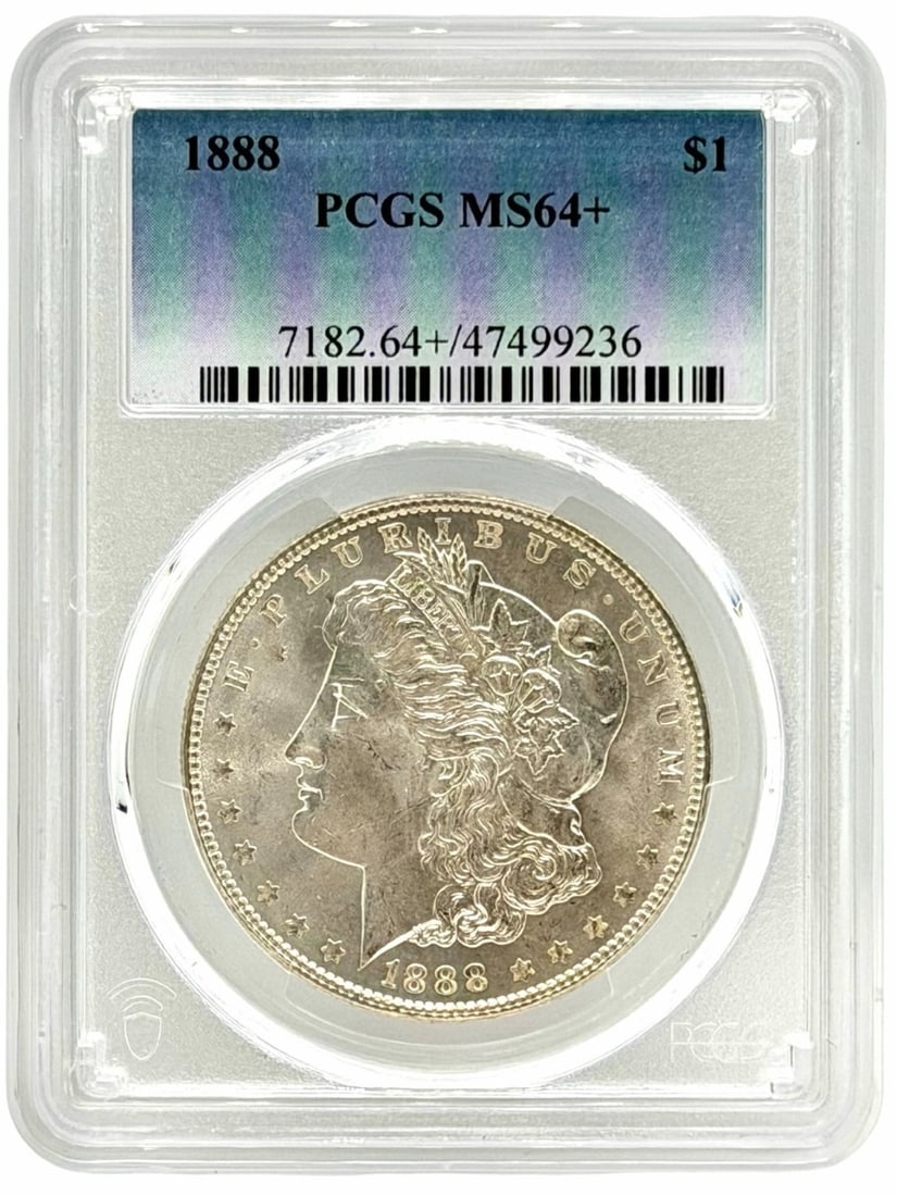 1888 U.S. Morgan Silver Dollar PCGS MS 64+ (1 of 2)
